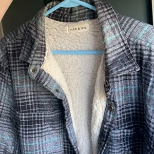 PACSUN Lined Flannel Jacket/Coat